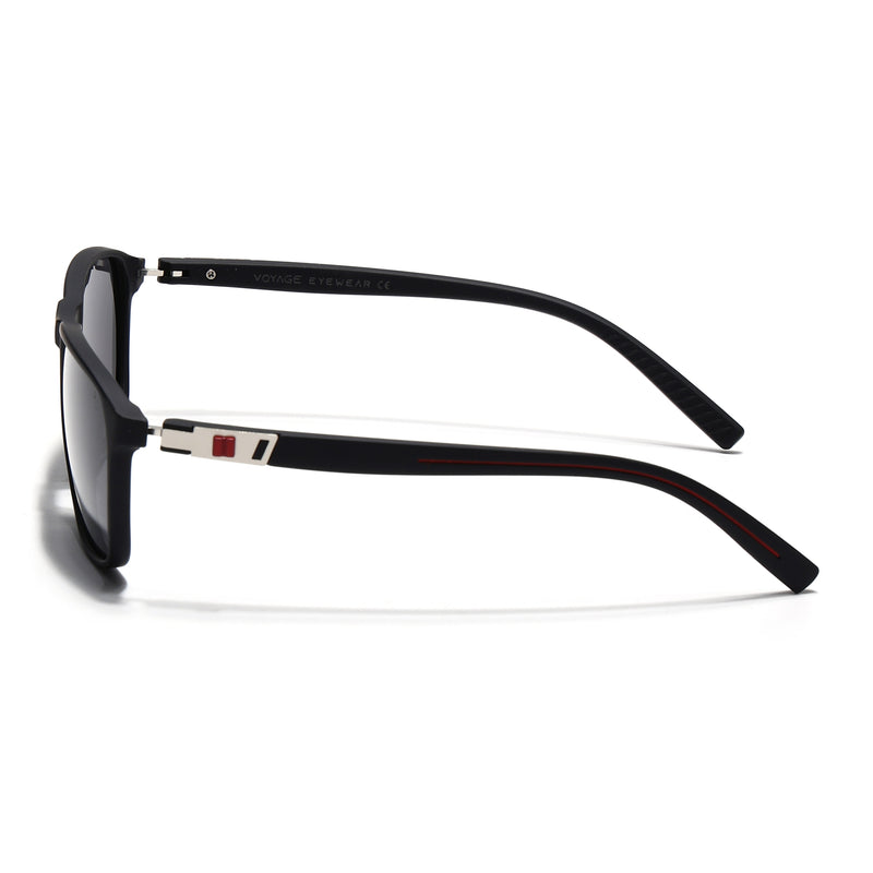 Matt Black Polarized Wayfarer Sunglasses - PMG4304