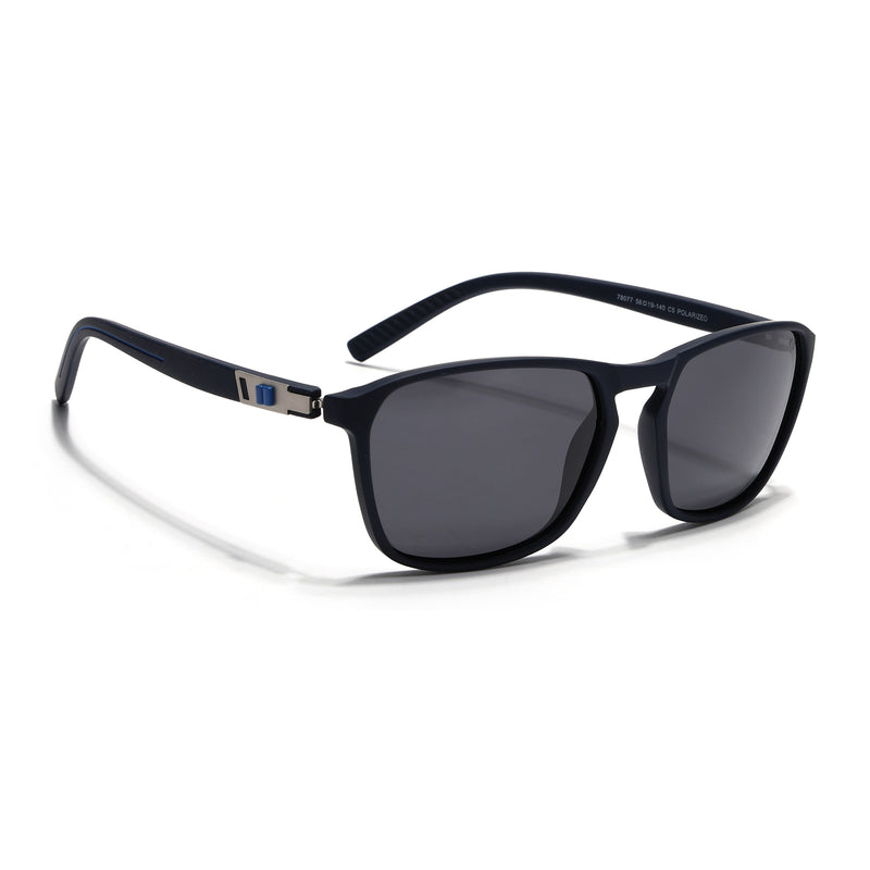 Navy Blue Polarized Wayfarer Sunglasses - PMG4305