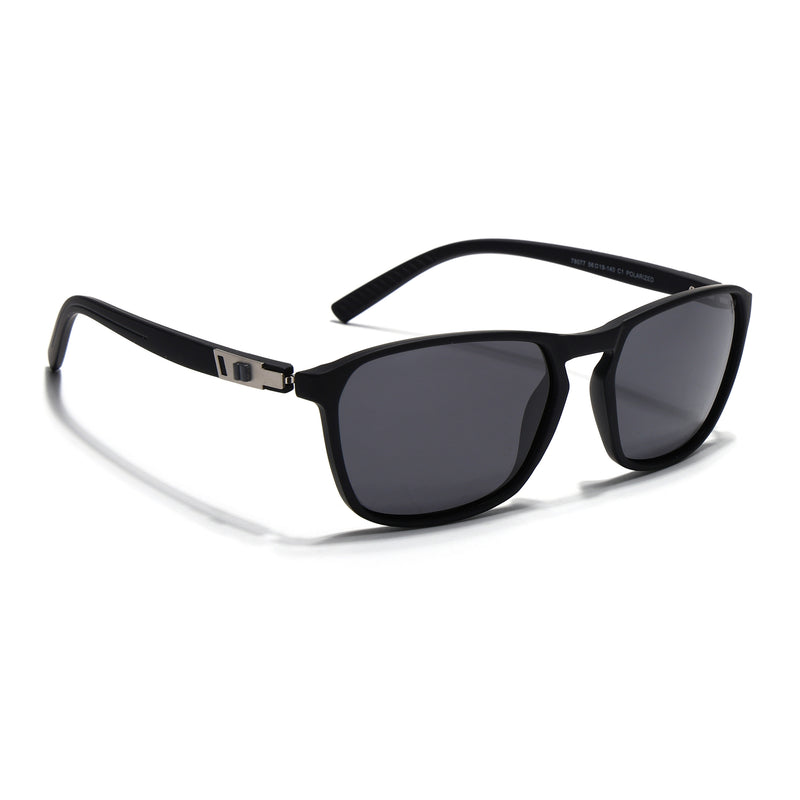 Matt Black Polarized Wayfarer Sunglasses - PMG4306
