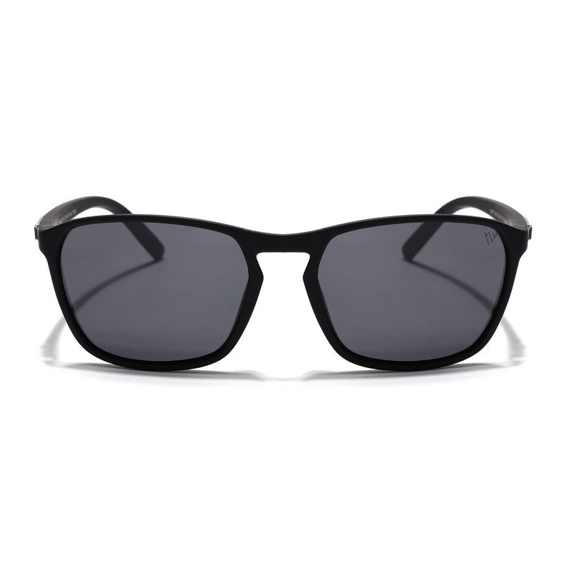 Matt Black Polarized Wayfarer Sunglasses - PMG4306