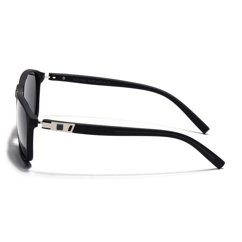 Matt Black Polarized Wayfarer Sunglasses - PMG4306