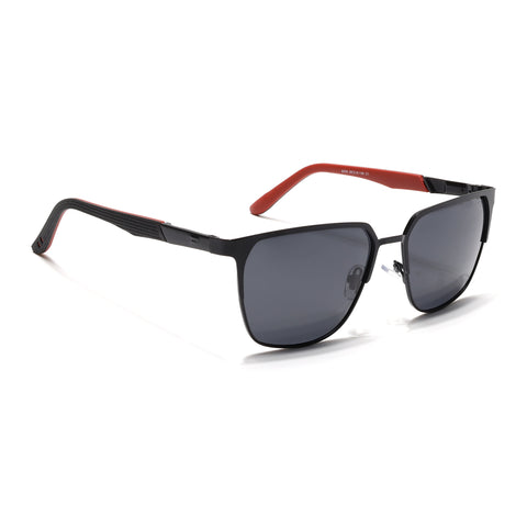 Black Polarized Square Sunglasses - PMG4282