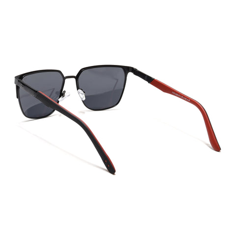 Black Polarized Square Sunglasses - PMG4282