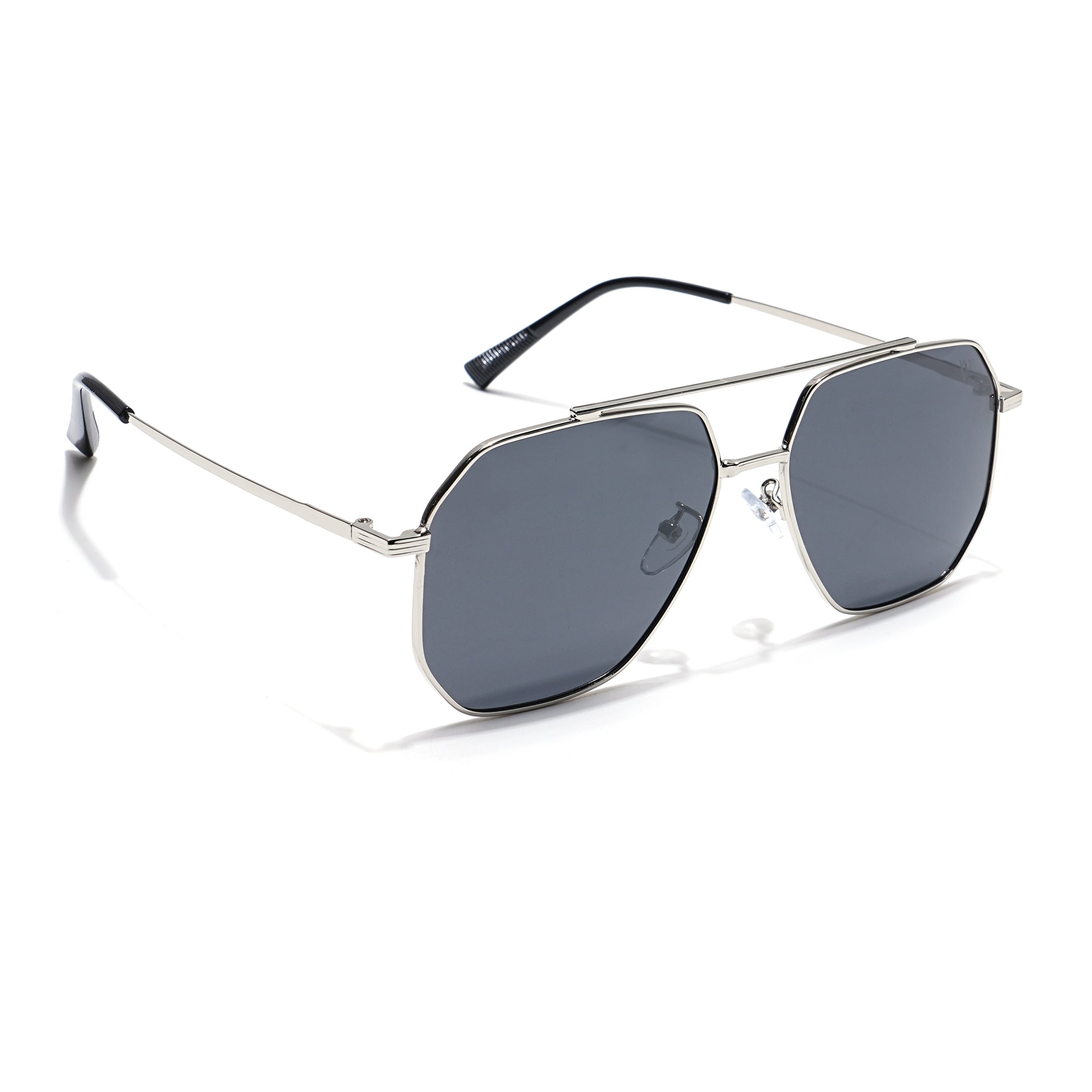 Wayfarer Sunglasses (Black Lens | Silver Frame - PMG6097)