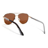 Aviator Polarized Sunglasses for Men & Women (Brown Lens | Golden Frame - PMG7247)