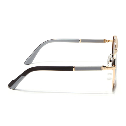 Aviator Polarized Sunglasses for Men & Women (Brown Lens | Golden Frame - PMG7247)