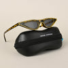 Black & Demi Brown Cateye Sunglasses - MG4368