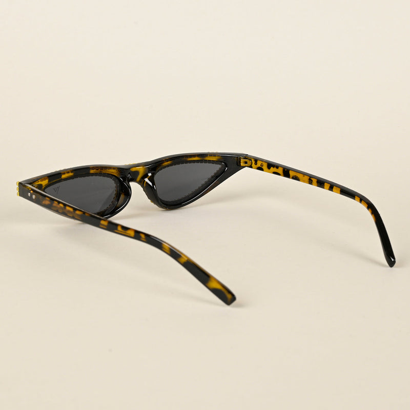 Black & Demi Brown Cateye Sunglasses - MG4368