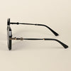 Black & Clear Oversize Polarized Sunglasses - PMG4342