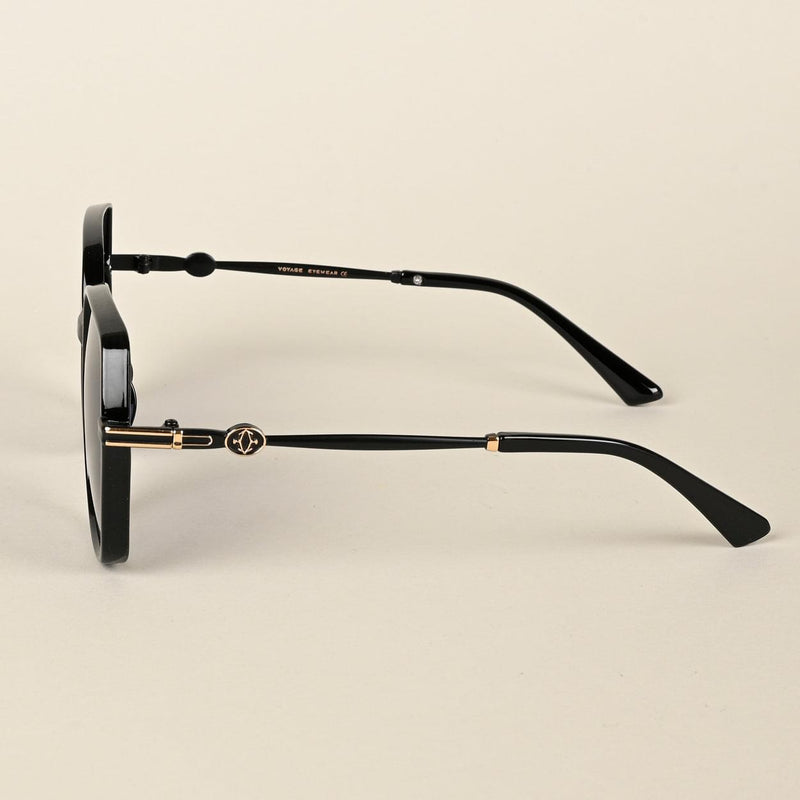 Black & Clear Oversize Polarized Sunglasses - PMG4342