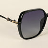 Black & Clear Oversize Polarized Sunglasses - PMG4342