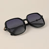 Black & Clear Oversize Polarized Sunglasses - PMG4342
