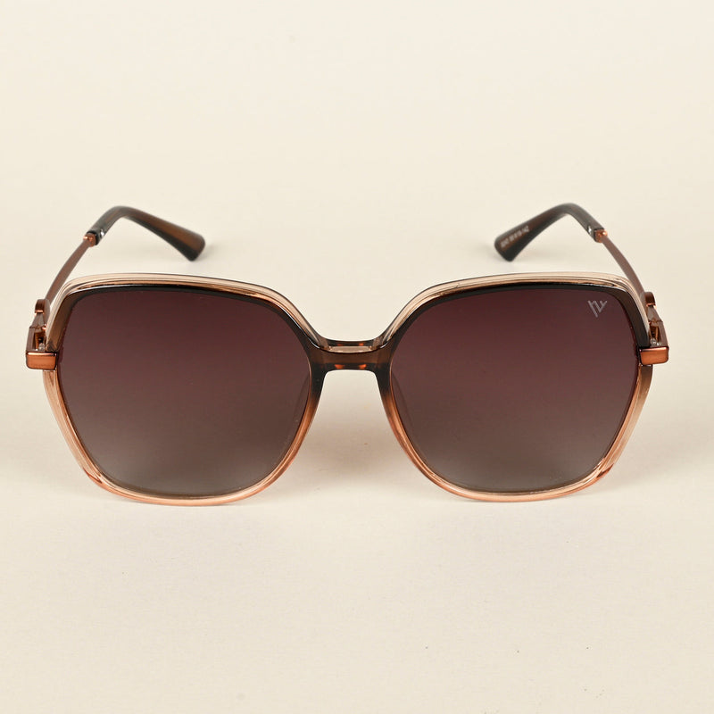 Oversize Brown Polarized Sunglasses - PMG4343