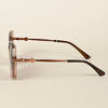 Oversize Brown Polarized Sunglasses - PMG4343