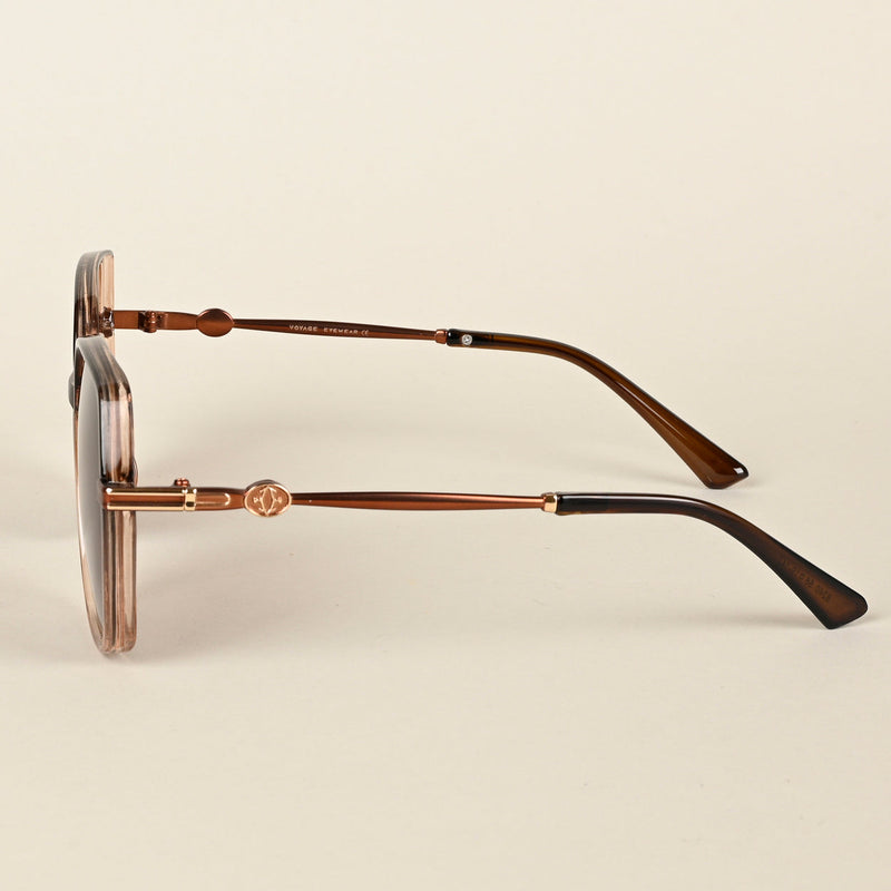Oversize Brown Polarized Sunglasses - PMG4343