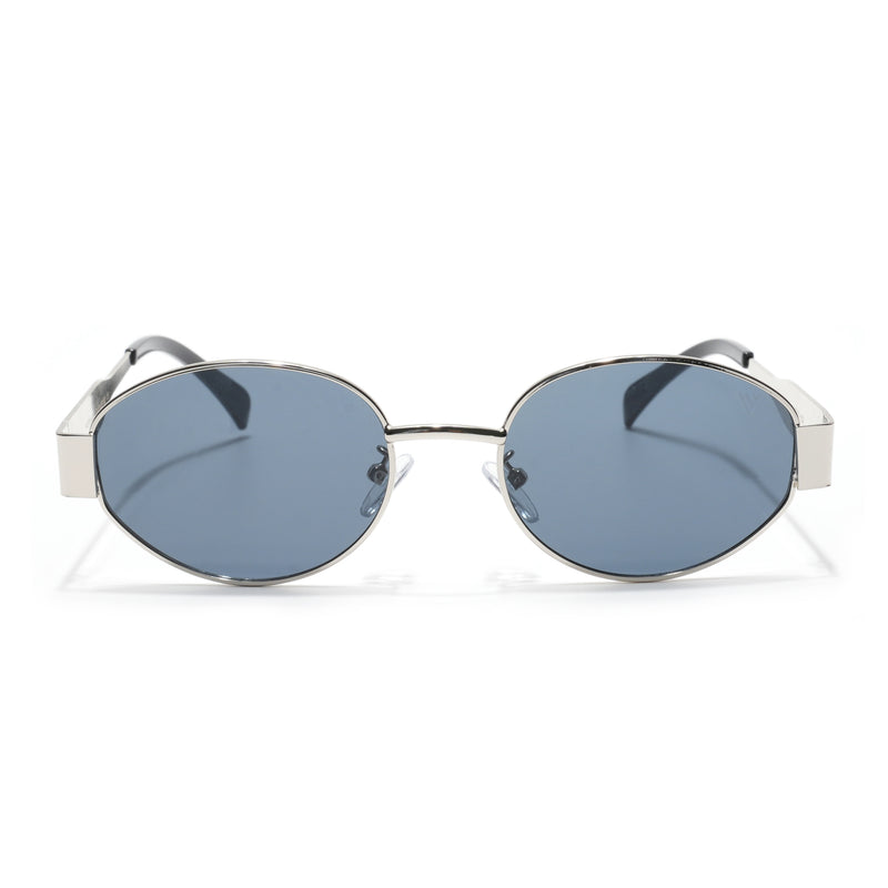 Sierra | Silver Oval Sunglasses | Grey Lens - MG7039