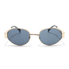 Sierra | Golden Oval Sunglasses | Grey Lens - MG7040