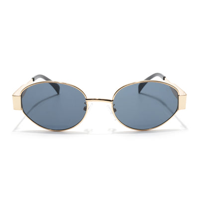 Sierra | Golden Oval Sunglasses | Grey Lens - MG7040