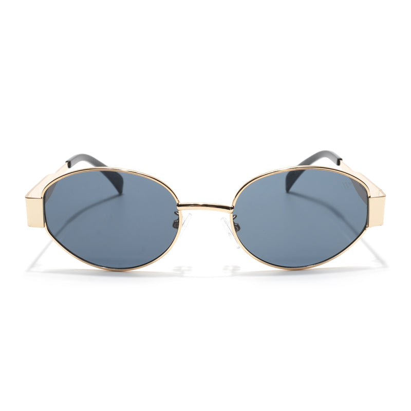 Sierra | Golden Oval Sunglasses | Grey Lens - MG7040