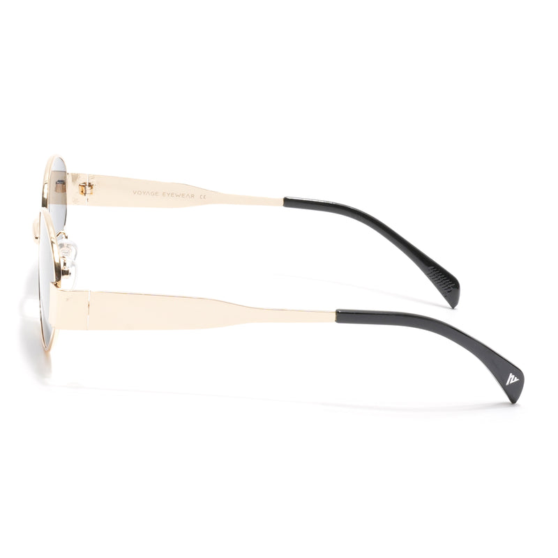 Sierra | Golden Oval Sunglasses | Grey Lens - MG7040