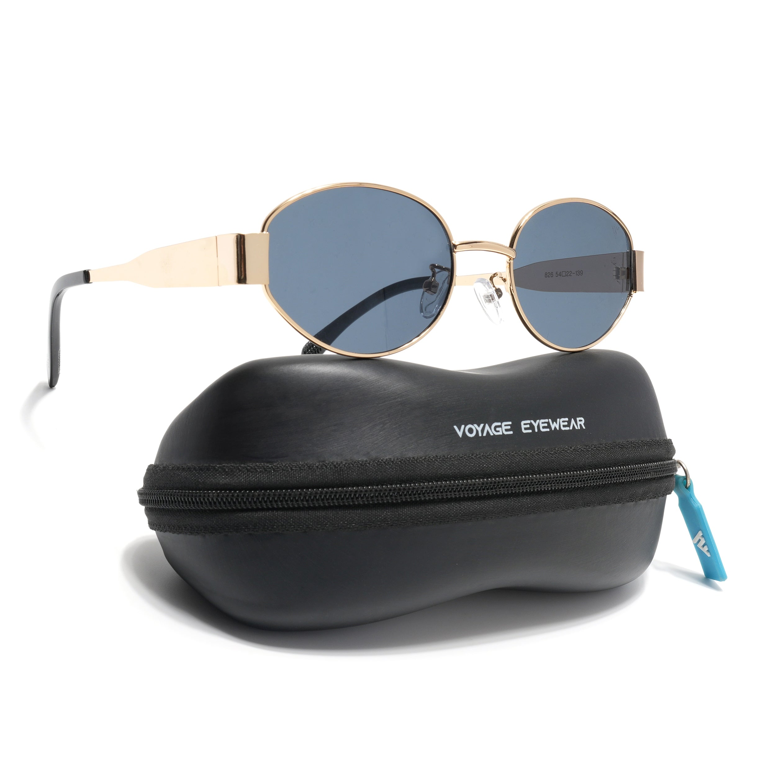 Sierra | Golden Oval Sunglasses | Grey Lens - MG7040