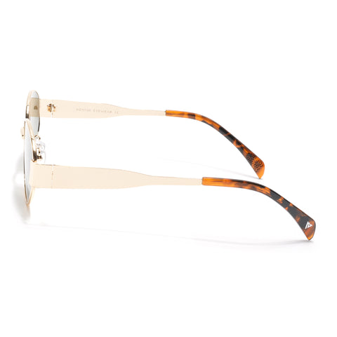 Sierra | Golden Oval Sunglasses | Olive Lens  - MG7042