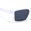 Square Polarized Sunglasses | Black Lens | Transparent Frame - PMG6747
