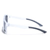 Square Polarized Sunglasses | Black Lens | Transparent Frame - PMG6747