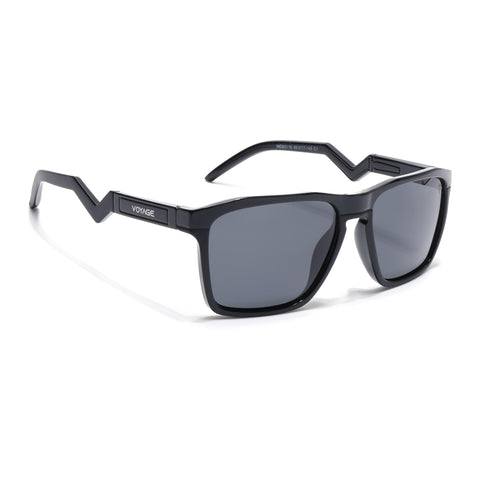 Radar 2.0 | Wayfarer Polarized Sunglasses  Black Lens | Shine Black Frame - PMG6753