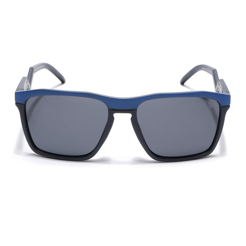 Radar 2.0 | Wayfarer Polarized Sunglasses | Black Lens | Blue & Grey Frame - PMG6754