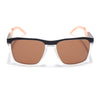 Radar 2.0 | Wayfarer Polarized Sunglasses | Brown Lens | Black & Transparent Frame - PMG6756