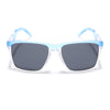 Radar 2.0 | Wayfarer Polarized Sunglasses | Black Lens | Blue & Transparent Frame - PMG6758