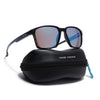 Wayfarer Polarized Sunglasses | Blue Lens | Black Frame - PMG6760