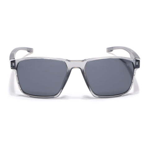 Wayfarer Polarized Sunglasses | Black Lens | Grey Frame - PMG6762