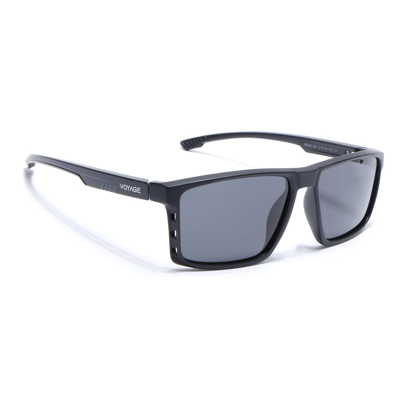Wayfarer Polarized Sunglasses | Black Lens | Black Frame - PMG6765