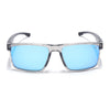 Wayfarer Polarized Sunglasses | Blue Lens | Grey Frame - PMG6768
