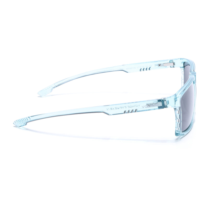 Wayfarer Polarized Sunglasses | Black Lens | Sea Green Frame - PMG6770