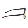 Wayfarer Polarized Sunglasses | Orange Lens | Shine Black Frame - PMG6772