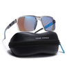 Wayfarer Polarized Sunglasses | Blue Lens | Grey Frame - PMG6774
