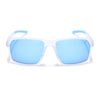 Wayfarer Polarized Sunglasses | Blue Lens | Transparent Frame - PMG6776