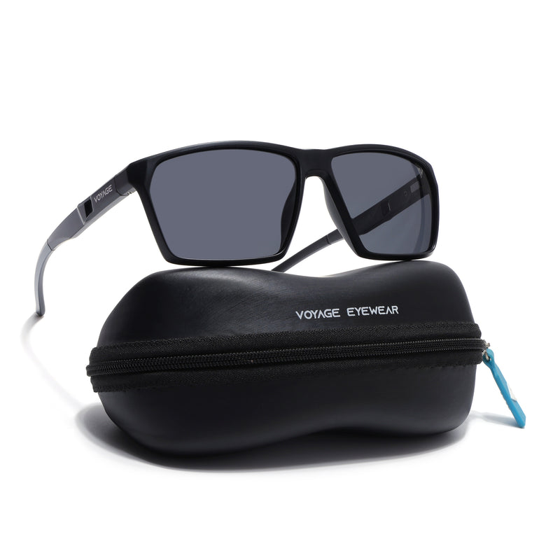 Wayfarer Polarized Sunglasses | Black Lens | Black Frame - PMG6777