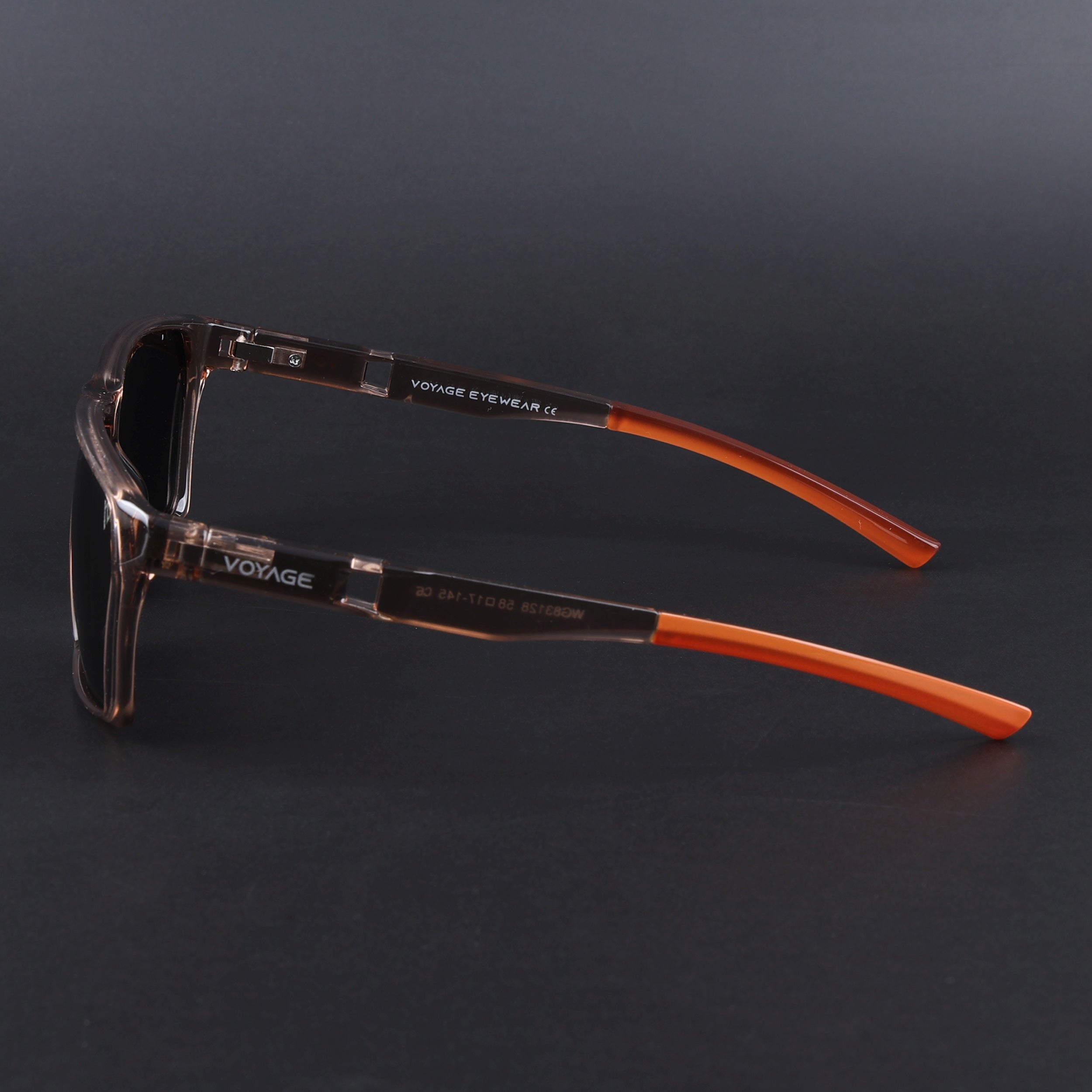 Wayfarer Polarized Sunglasses | Black Lens | Brown Frame - PMG6781