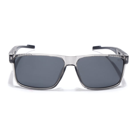 Wayfarer Polarized Sunglasses | Black Lens | Grey Frame - PMG6784