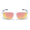 Wayfarer Polarized Sunglasses | Orange Lens | Transparent Frame - PMG6786