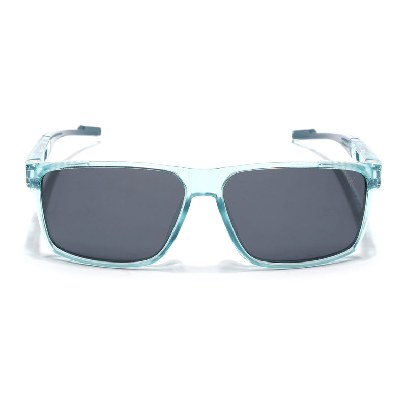 Wayfarer Polarized Sunglasses | Black Lens | Sea Green Frame - PMG6788