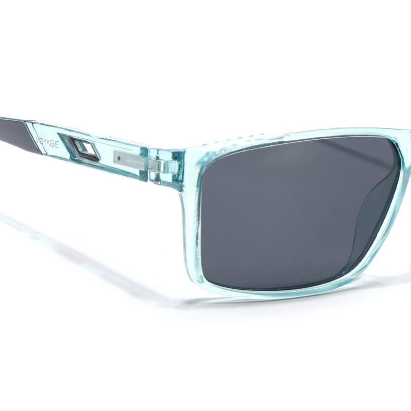 Wayfarer Polarized Sunglasses | Black Lens | Sea Green Frame - PMG6788