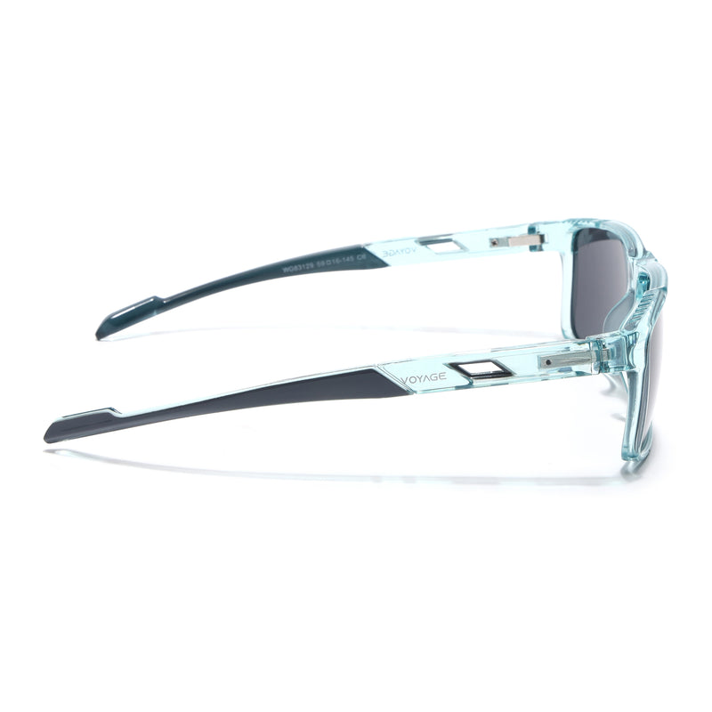 Wayfarer Polarized Sunglasses | Black Lens | Sea Green Frame - PMG6788
