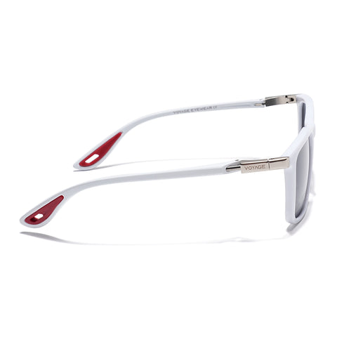 Beast | White Polarized Square Sunglasses | PMG6636