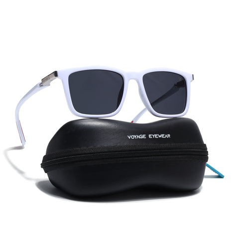 Beast | White Polarized Square Sunglasses | PMG6636
