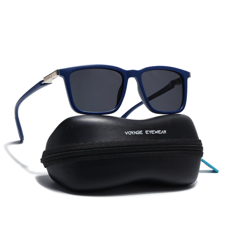Beast | Blue Polarized Square Sunglasses | PMG6637